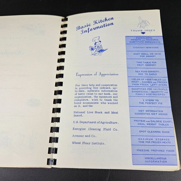DuPage County Recipe Cookbook 1972 Farm Bureau Illinois Fundraiser Spiral Bound - Picture 6 of 9